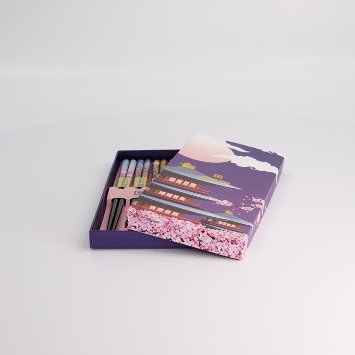 Coffret Cadeau Baguettes Tokyo Design Studio Purple Temple – Image 5
