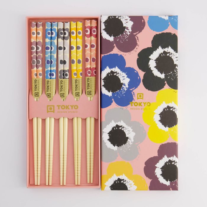 Coffret Cadeau Baguettes Tokyo Design Studio Fleur Rose
