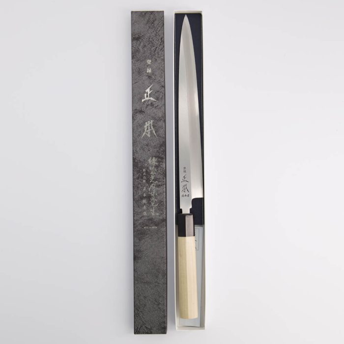 Couteau Masamoto Tokyo Acier carbone Yanagi 27 cm – Image 2
