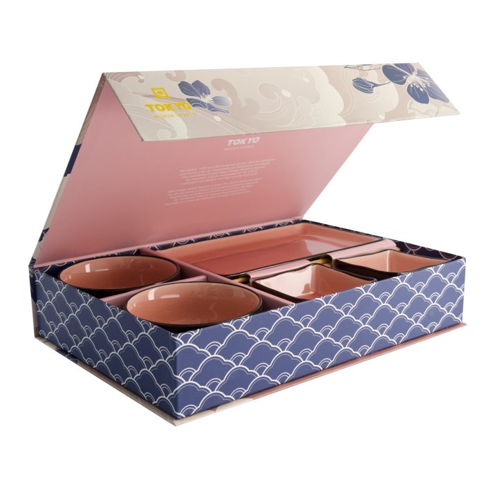 Tokyo Design Studio - Glassy Pink - Vaisselle Sushi - 8 pièces - 2 personnes