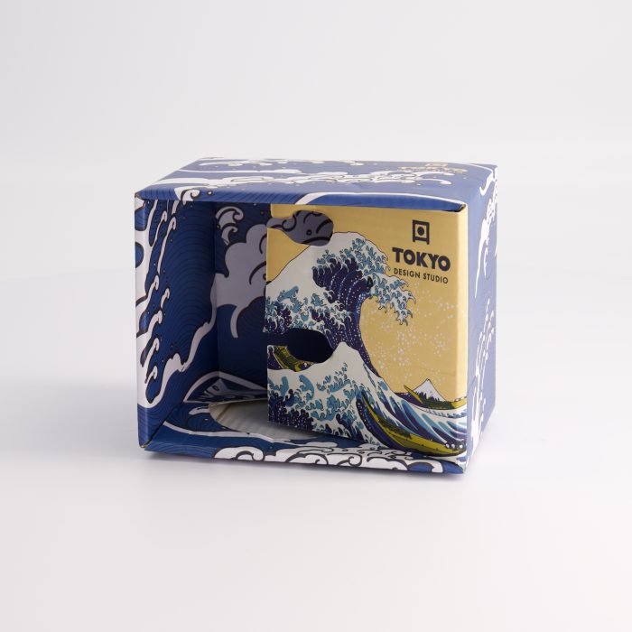 Tokyo Design Studio - Kawaii Hokusai - Mug Avec Boîte Cadeau - 8.5x10.2cm 380ml