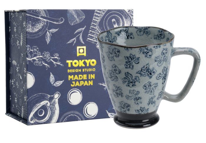 Tokyo Design Studio Mug Coffret Cadeau 9x11cm 400ml Poisson Rouge