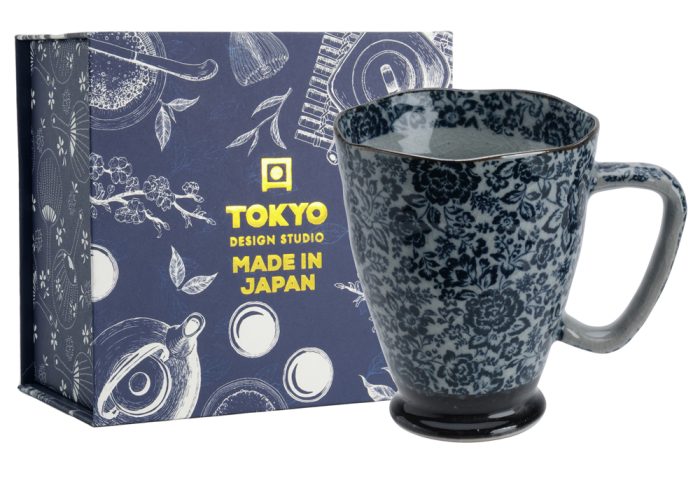 Tokyo Design Studio Mug Coffret Cadeau 9x11cm 400ml Rose Anglaise