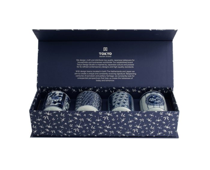 Tokyo Design Studio Coffret Cadeau Tasses à Thé 4pcs 8x7.9cm 160ml – Image 2