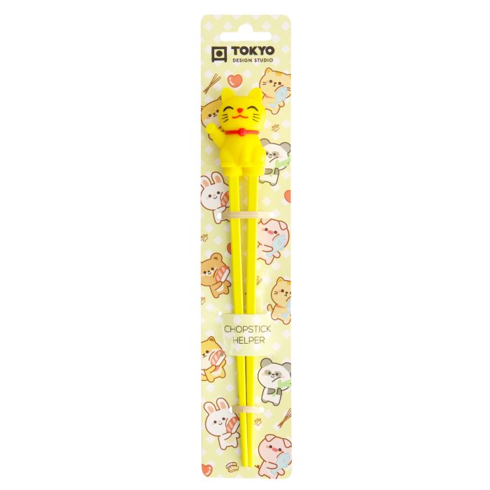 Tokyo Design Studio - Baguettes - Lucky Cat Jaune - (baguettes enfant)