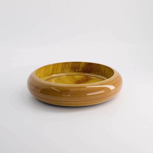 Sushi Oke - Serveerschaal - Lakwerk - Houten kleur - 27.5x6.2cm