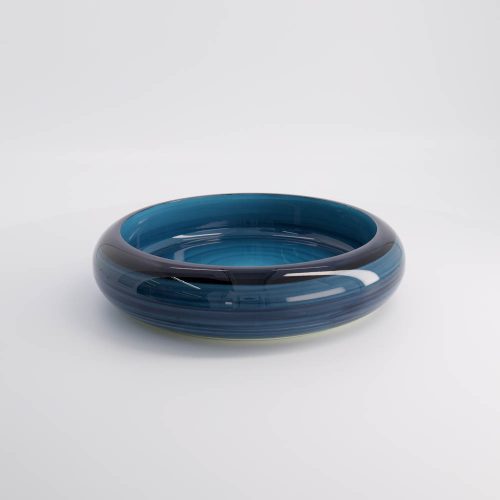 Sushi Oke - Serveerschaal - Lakwerk - Azuur Blauw - 27.5x6.2cm