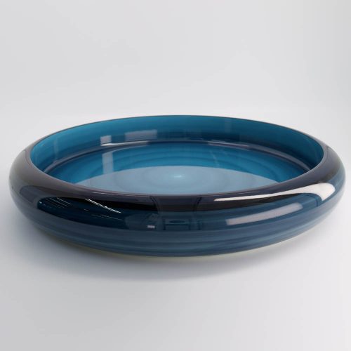 Sushi Oke - Serveerschaal - Lakwerk - Azuur Blauw - 51x8.1cm