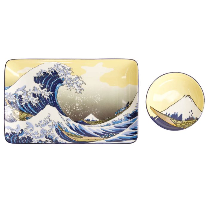 Tokyo Design Studio - Kawaii - Hokusai - Ensemble Sushi - 6 pièces - 2 personnes – Image 2