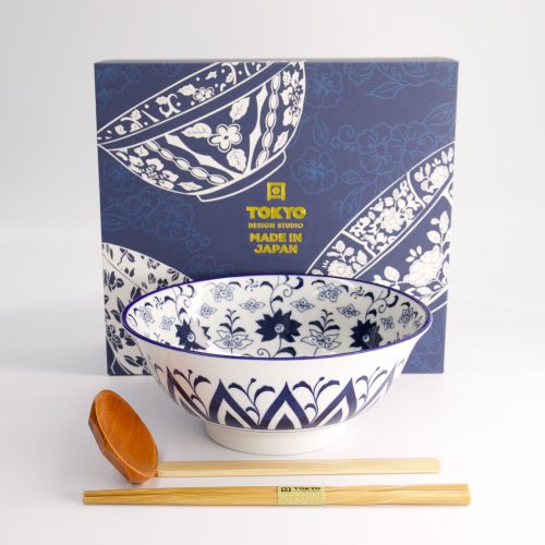 Tokyo Design Studio - Tokyo Blue - Ramenkom - Geschenkset - 3 stuks - 1300 ml