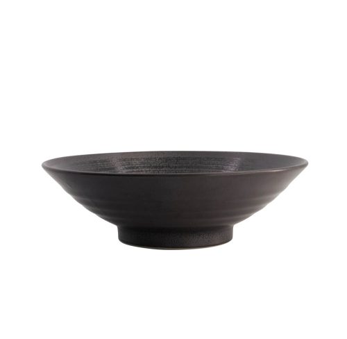 Tokyo Design Studio - Mixed Bowls - Black Suribachi - Ramen kom - 24x7.5cm