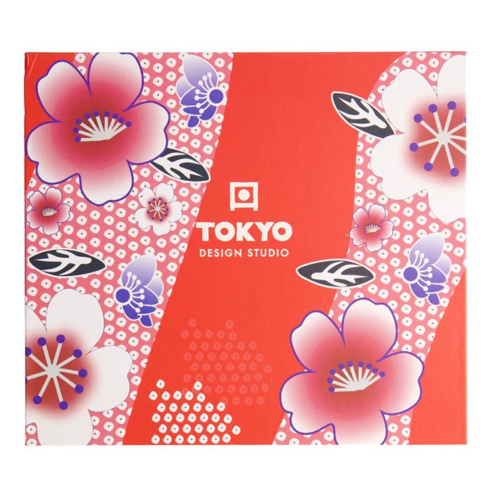 Tokyo Design Studio - Kawaii - Fleur - Rouge - Ensemble de sushi - 6 pièces - 2 personnes – Image 5