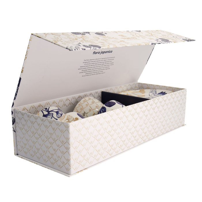 Tokyo Design Studio - Flora Japonica Gold - Ensemble de tasses et soucoupes - 4 designs différents - 250 ml – Image 2