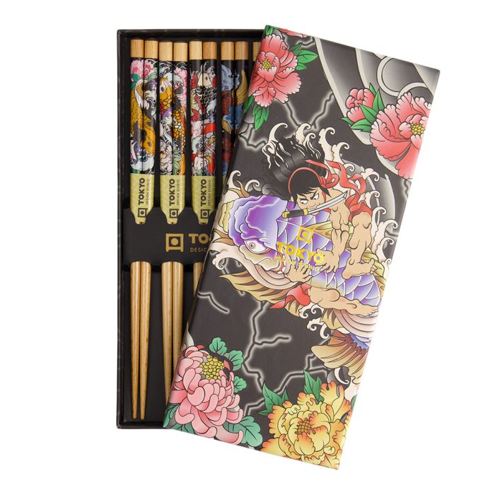 Tokyo Design Studio - Baguettes Yakuza - Coffret Carpe Koi