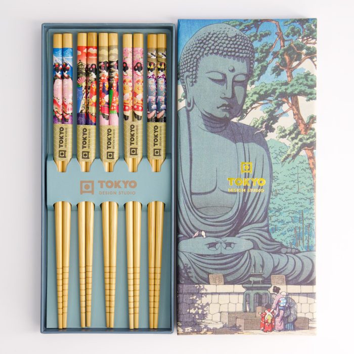 Tokyo Design Studio - Baguettes - Coffret cadeau/5 - Budha – Image 2