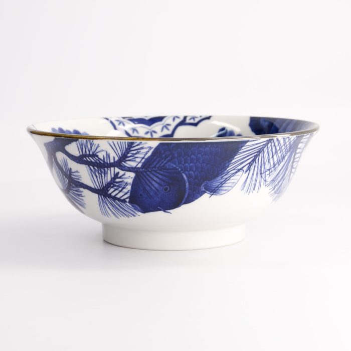 Tokyo Design Studio - Wa Mixed Bowl - Pine - 20,5x8cm - Bleu/Blanc – Image 3