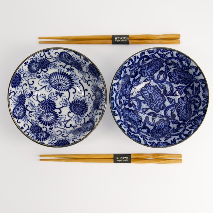 Tokyo Design Studio - Mixed Bowls - 2 pièces - Bol - Coffret cadeau - 14,8x6,8 cm - 550 ml – Image 2