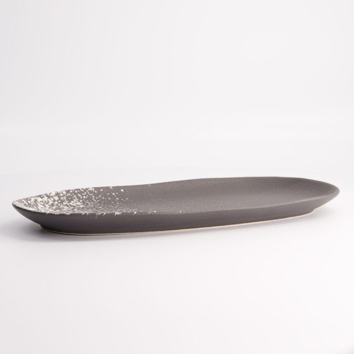 Tokyo Design Studio - Assiette Gris Argenté - Mixte - 15,5x30,5cm – Image 3