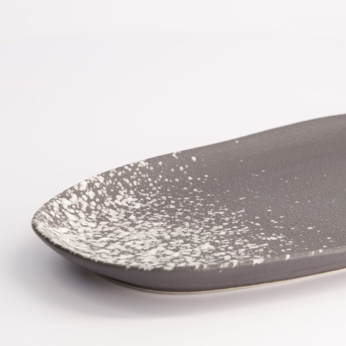 Tokyo Design Studio - Assiette Gris Argenté - Mixte - 15,5x30,5cm – Image 2