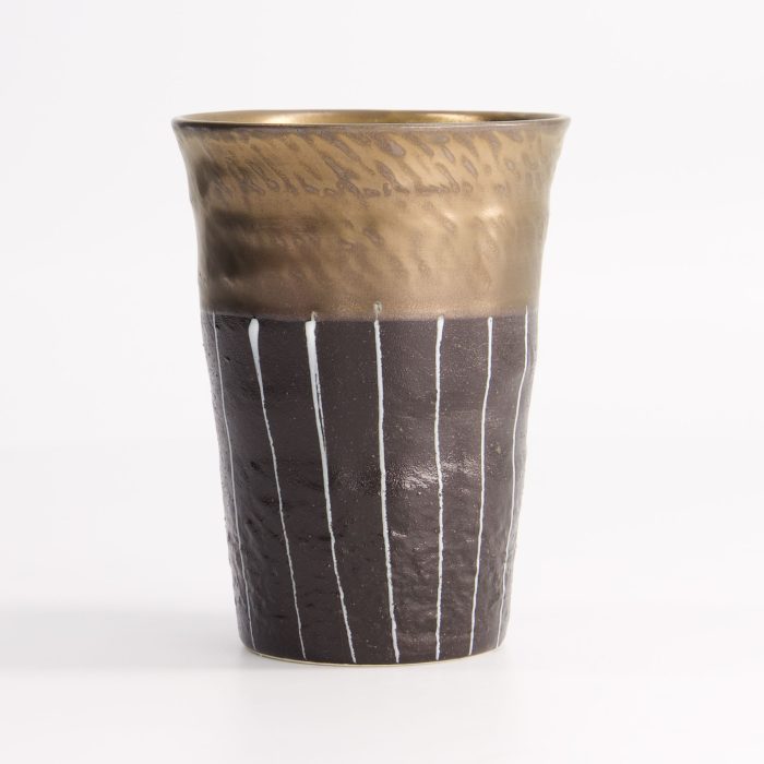 Tokyo Design Studio - Craft Teacup - Blanc/Or - Rayure Noire – Image 3