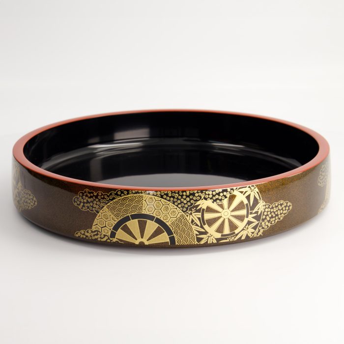 Sushi Oke - Plat de service - Laque - Kazaguruma - 52,3x7,6 cm