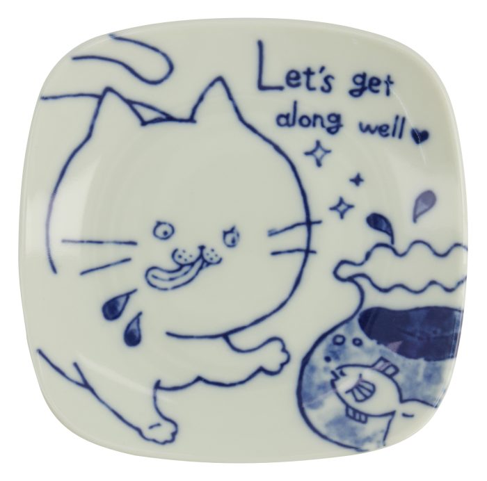 Tokyo Design Studio - Neko Maruke - Cat Plate - 12.5x12.5x1.8cm – Image 3