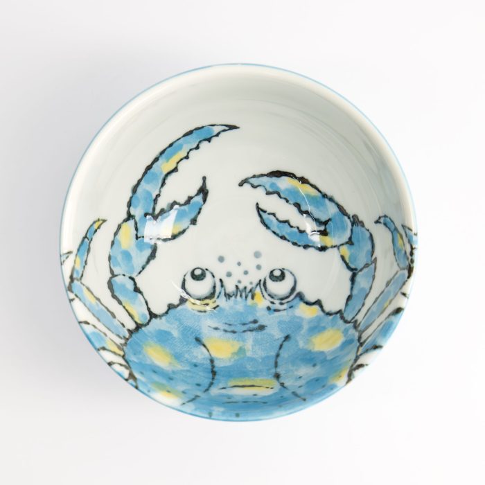 Tokyo Design Studio – Seafood - Bol - Crabe - Bleu - 13.2x7.3cm - 500ml – Image 2