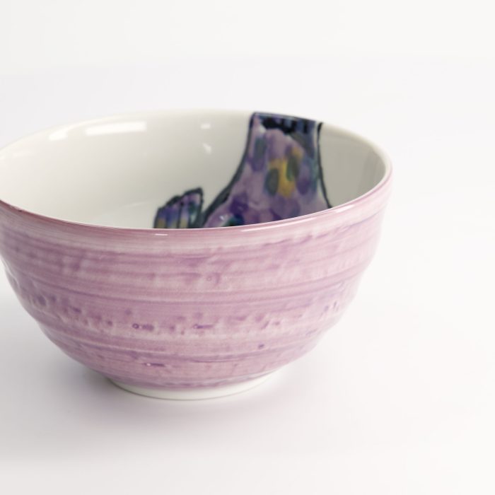 Tokyo Design Studio – Seafood - Bol - poisson-globe - violet - 13.2x7.3cm - 500ml – Image 3