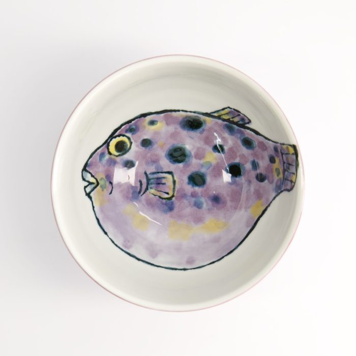 Tokyo Design Studio – Seafood - Bol - Poisson-globe - violet - 15,8x8,1 cm - 950 ml – Image 2