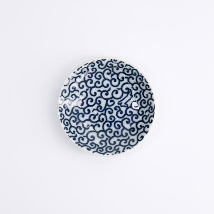 Bleu/Blanc - Bol de Sauce Soja - Karakusa - 9.2cm – Image 2