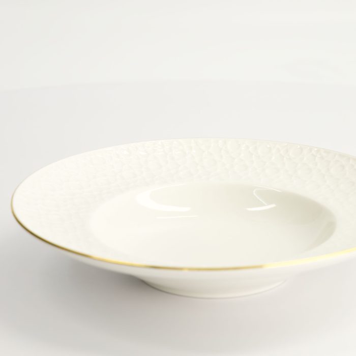 Tokyo Design Studio - Nippon White - Bord Doré - Assiette Creuse - 21 cm - 160ml – Image 2