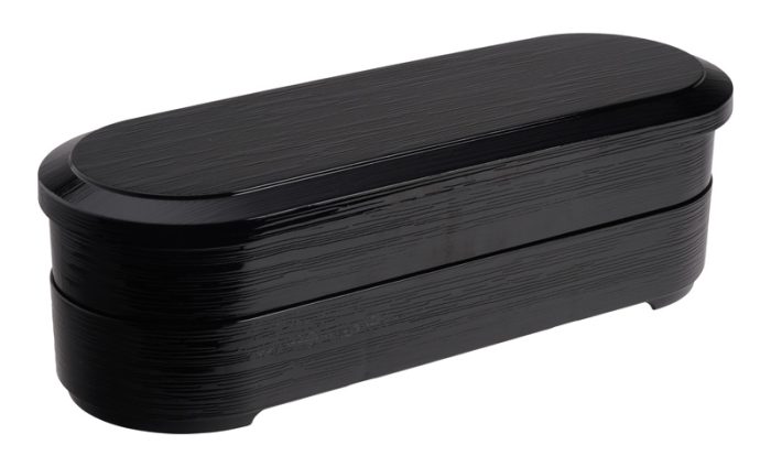 Bento Box Noir/Rouge - Laque - Ovale - 36.2x12.4x5.7 – Image 4