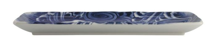 Tokyo Design Studio – Japonism Crane – Assiette rectangulaire – Bleu – 28.5x14x2.5cm – Image 4