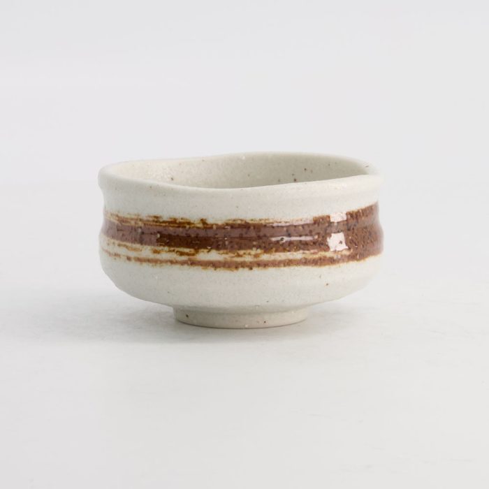 Tokyo Design Studio - Tasse à Saké/Matcha - 8.5x4.5cm - 210ml Blanc/Marron