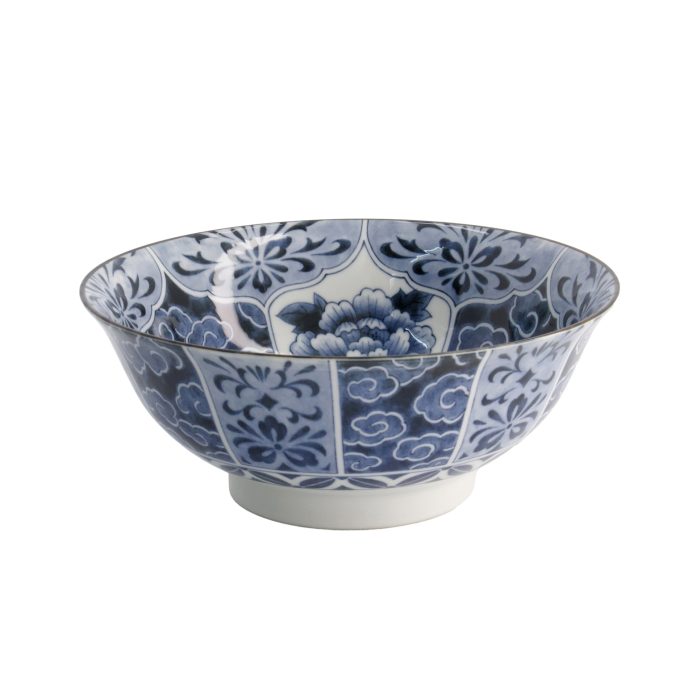 Tokyo Design Studio Mixed Bowls - Unmo Botan - 21x8,7cm 1300ml Bleu – Image 3