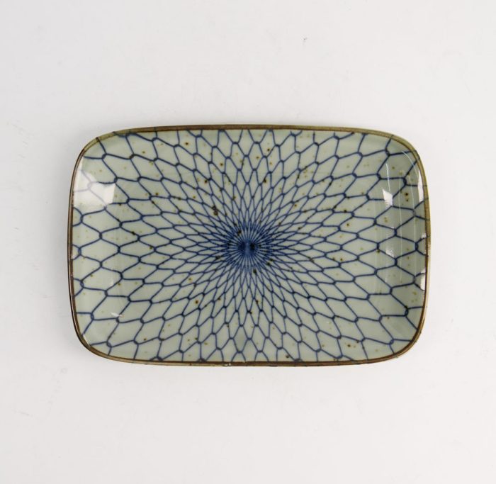 Tokyo Design Studio - Mixed Plate - Mesh Blue - Assiette à Dessert - 16,3x10cm – Image 2