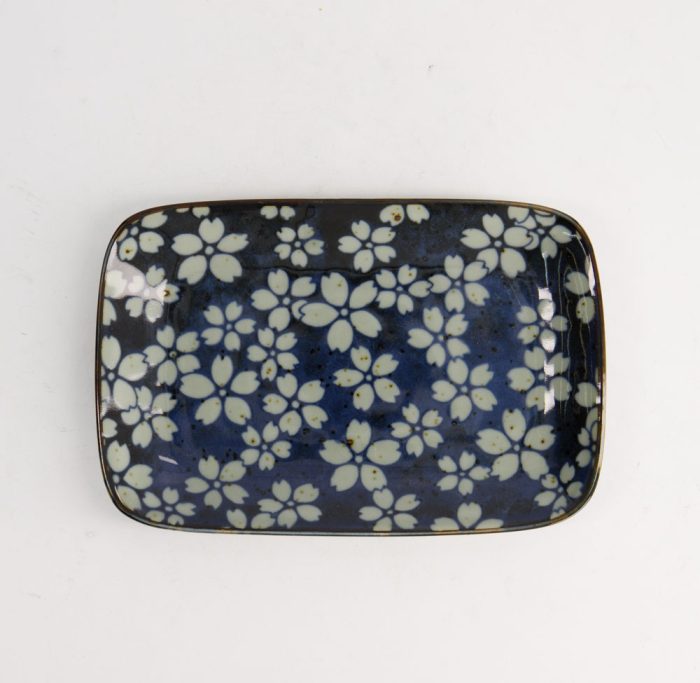 Tokyo Design Studio - Mixed Plate - Sakura Blue - Assiette à Pâtisserie - 16,3x10cm – Image 2