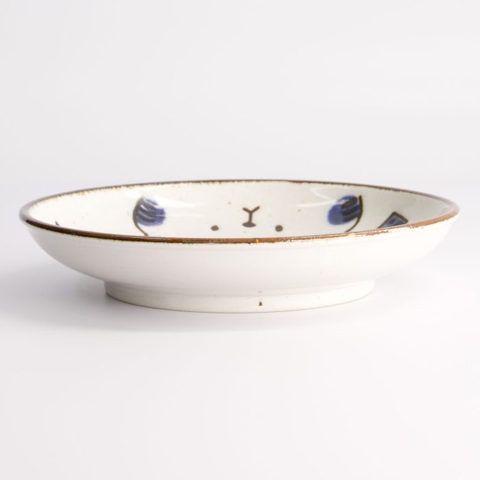 Tokyo Design Studio - Kawaii - Chat Neko - Assiette - Bleue - 16.2x3.4cm – Image 3