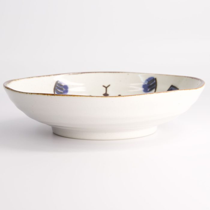 Tokyo Design Studio - Kawaii - Chat Nako - Assiette - Bleu - 21x5.2cm – Image 3