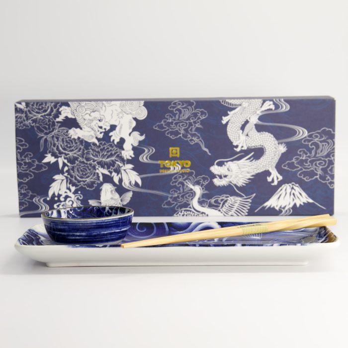 Tokyo Design Studio - Japonisme - Carpe Koi - Set de Service Sushi - 3 Pièces - 1 Personne – Image 5