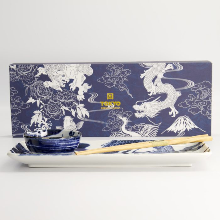 Tokyo Design Studio - Japonisme - Dragon - Service de Sushi - Set de 3 Pièces - 1 Personne – Image 5