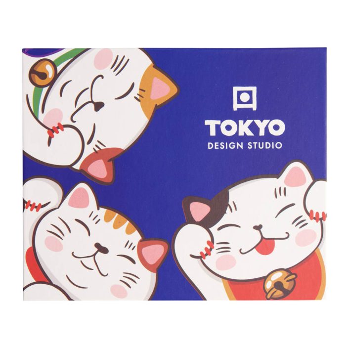 Tokyo Design Studio – Kawaii – Chat Porte-Bonheur - Ensemble de Sake – 4 Tasses – 1 Bouteille de Sake – 120/50 ml – Image 3