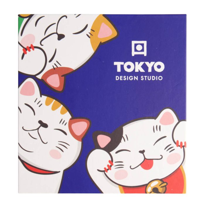 Tokyo Design Studio – Kawaii – Chat Porte-bonheur - Ensemble de Sake – 4 Tasses – 1 Bouteille de Sake – 220/50ML – Image 3