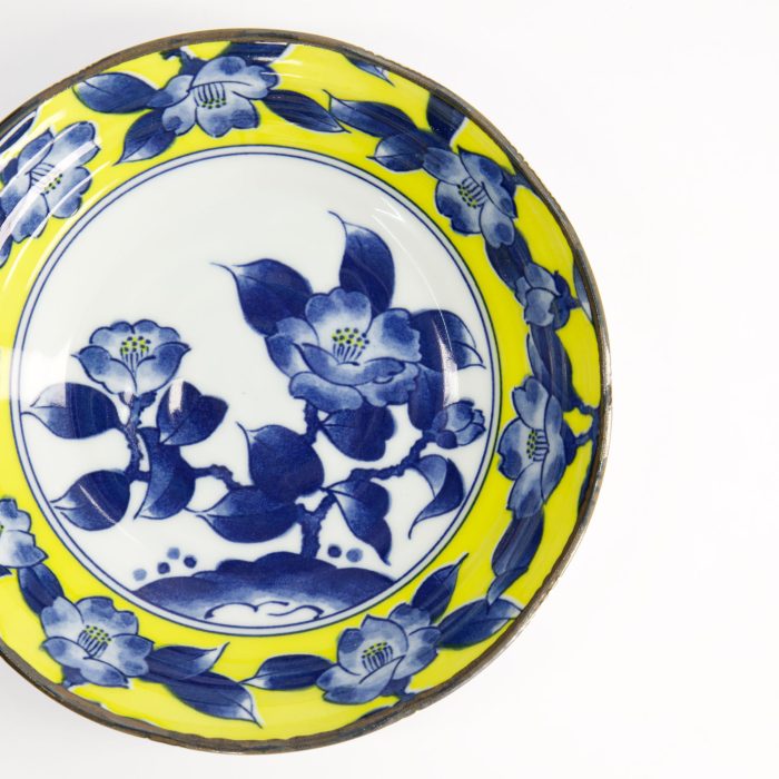 Tokyo Design Studio - Tsubaki - Peu Profonde - Bol - Jaune/Bleu - 16,5x4cm – Image 4