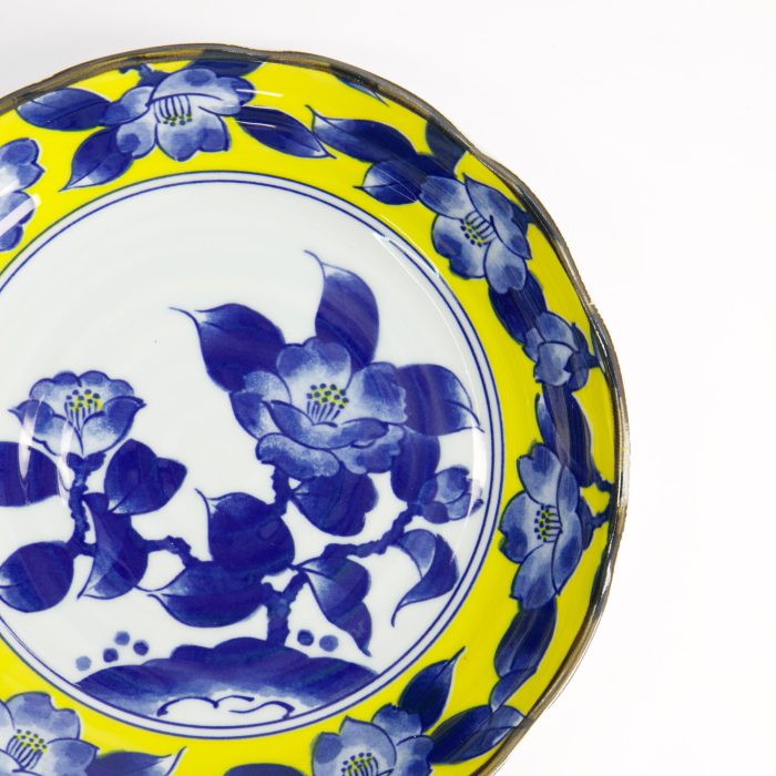 Tokyo Design Studio - Tsubaki - Grand Plat - Jaune/Bleu - 22x4cm – Image 4