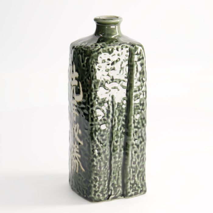 Bouteille de saké - Vert - Déco - Sente Hissho - 21 cm – Image 4