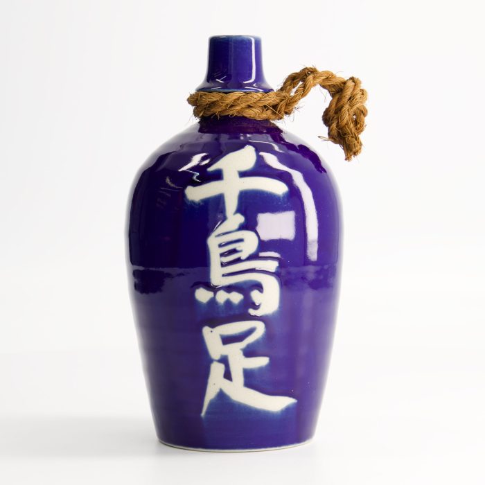 Bouteille de saké - Bleu azur - Déco - Chidori Ashi - 19,5 cm – Image 2