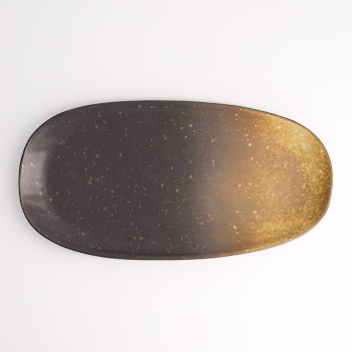Tokyo Design Studio - Edo Brown - Assiette ovale - 15,5x30,5cm – Image 2
