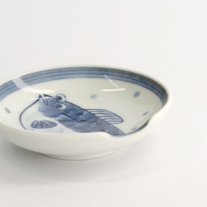 Tokyo Design Studio Mini Assiette avec Support pour Baguettes - 9,4x2,3cm Poisson-globe – Image 2