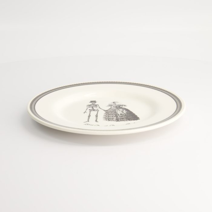 Tokyo Design Studio - Design de crâne - Mariage - Assiette à petit-déjeuner - 21x2cm – Image 4